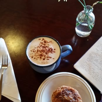 Allgood Coffee - a cup of cappuccino and a muffin - Coffee & Tea Near Me - Weaverville, North Carolina