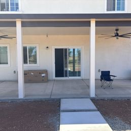 Full Patio Awning including lighting and ceiling fans. Full Patio Awning including lighting and ceiling fans.