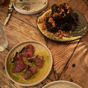 Campfire - Crudo and Broccoli - New American Near Me - Carlsbad, California Campfire - Crudo and Broccoli - New American Near Me - Carlsbad, California