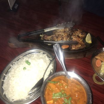 Tiffin - Basmati Rice, Veggie Tikka Masala & Tandoori Chicken (in the back) - Indian Near Me - Philadelphia, Pennsylvania Tiffin - Basmati Rice, Veggie Tikka Masala & Tandoori Chicken (in the back) - Indian Near Me - Philadelphia, Pennsylvania