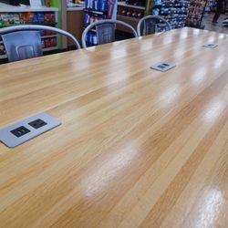 Electric Outlets at each table.