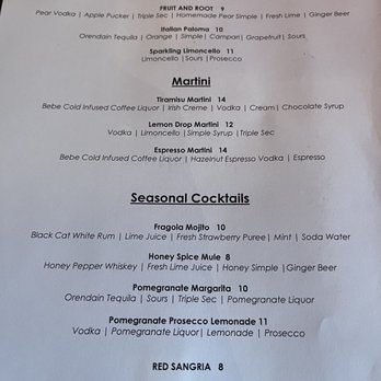 Lucca Ristorante - Cocktails - Italian Near Me - Pittsburgh, Pennsylvania