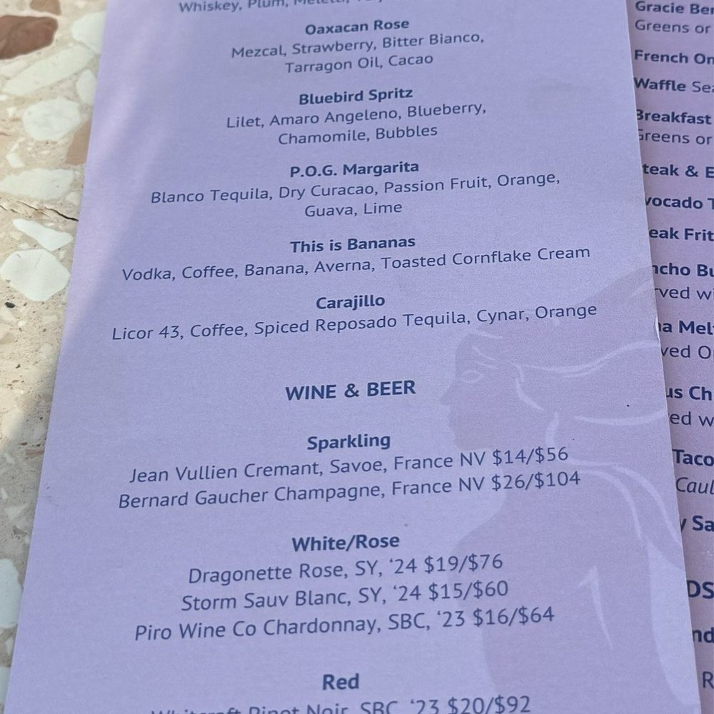 Gracie - Drink List - Cocktail Bars Near Me - Santa Barbara, California Gracie - Drink List - Cocktail Bars Near Me - Santa Barbara, California