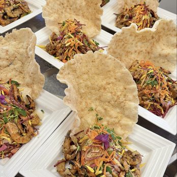D-D Catering - Mango Salad with grilled shrimp - Caterers Near Me - San Jose, California D-D Catering - Mango Salad with grilled shrimp - Caterers Near Me - San Jose, California