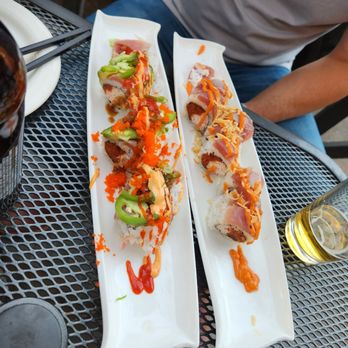 Ju Hachi - Fireman Roll -L Hot mama roll -R - Sushi Bars Near Me - Sacramento, California