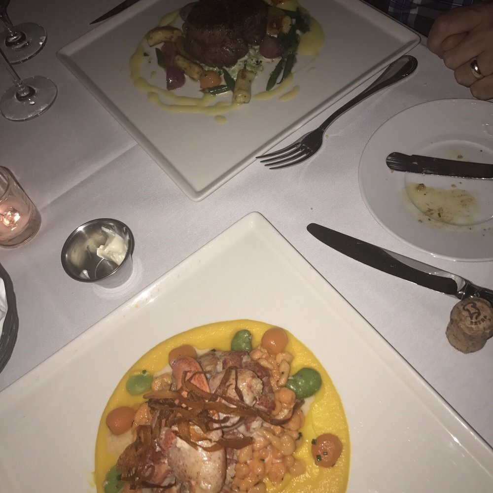 Fleurie Restaurant - Lobster, gnocchi and roasted tenderloin with leek and asparagus - French Near Me - Charlottesville, Virginia