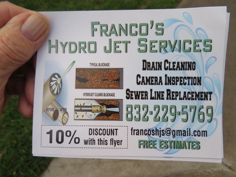 Slide of Franco's Hydro Jet Services