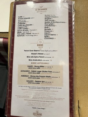 Menu photo 1 Gustavino Piazza della Signoria Florence, FI Menu photo 1 Gustavino Piazza della Signoria Florence, FI