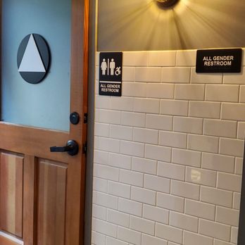 Two Pitchers Brewing - Gender neutral restrooms with exterior trough sink. - Beer Gardens Near Me - Oakland, California Two Pitchers Brewing - Gender neutral restrooms with exterior trough sink. - Beer Gardens Near Me - Oakland, California