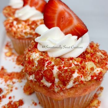 Sensationally Sweet Creations - Strawberry Crunch Cupcakes - Caterers Near Me Sensationally Sweet Creations - Strawberry Crunch Cupcakes - Caterers Near Me
