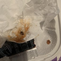 As you can see the roach!! Sick