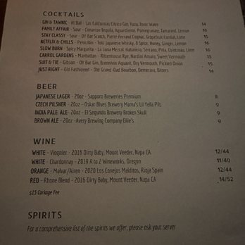 OyBar - Menu - New American Near Me - Studio City, California OyBar - Menu - New American Near Me - Studio City, California