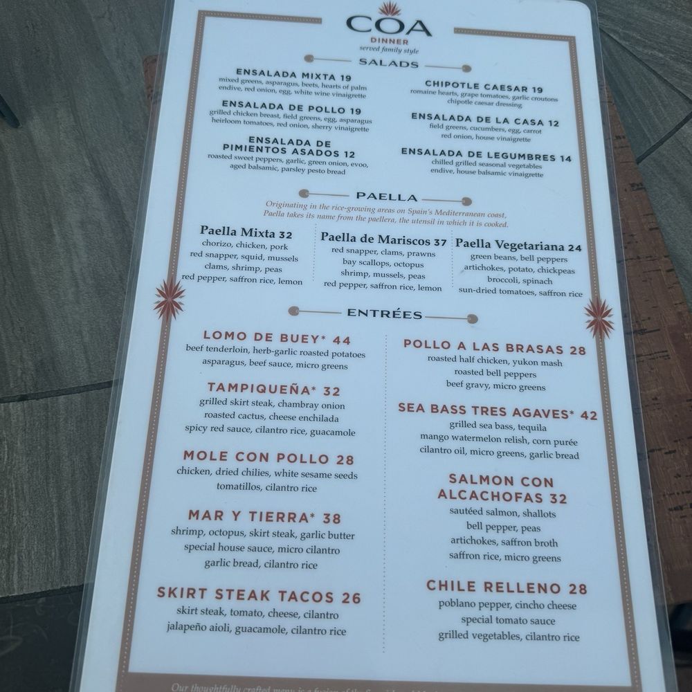 Coa - Tapas/Small Plates Near Me - Oak Brook, Illinois
