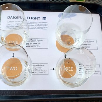 SakéOne - Daiginjo flight - Wineries Near Me - Forest Grove, Oregon