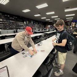 CM GAMES - Cedar Bluff - He donated all his cards to this kid except the TINA. also shout out to Nicks aunt carol