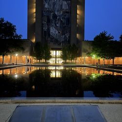 Theodore M Hesburgh Library - Burning the candle at both ends