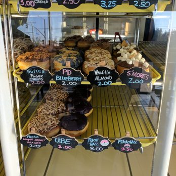 Painted Dough - donut case - Donuts Near Me - Chino, California