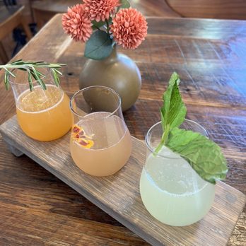 Husk - Mimosa Flight Mint Shrub, Marigold-Honey Shrub, Plum-Sage Shrub - Southern Near Me - Nashville, Tennessee