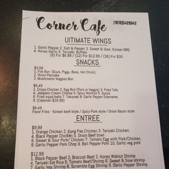 Corner Cafe - Chinese Near Me - San Diego, California