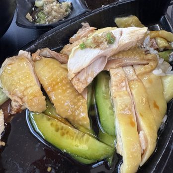 Nandao Rice & Noodle - Hainan Chicken Rice. Singapore style. In their oily goodness $18. Must get! - Pan Asian Near Me - Monterey Park, California Nandao Rice & Noodle - Hainan Chicken Rice. Singapore style. In their oily goodness $18. Must get! - Pan Asian Near Me - Monterey Park, California