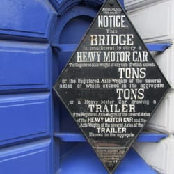 Blackheath Rail Station - Notice on the front station wall. June 2014.