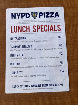 Menu photo 2 NYPD Pizza Orlando, FL