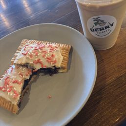 Hazelnut Latte and Blueberry Lemon Pop Tart Hazelnut Latte and Blueberry Lemon Pop Tart