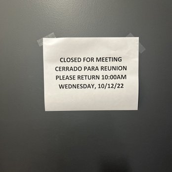 Century Eye Care - Notice of meeting; however the door wasn't opened until 10:14. - Optometrists Near Me - Gardena, California