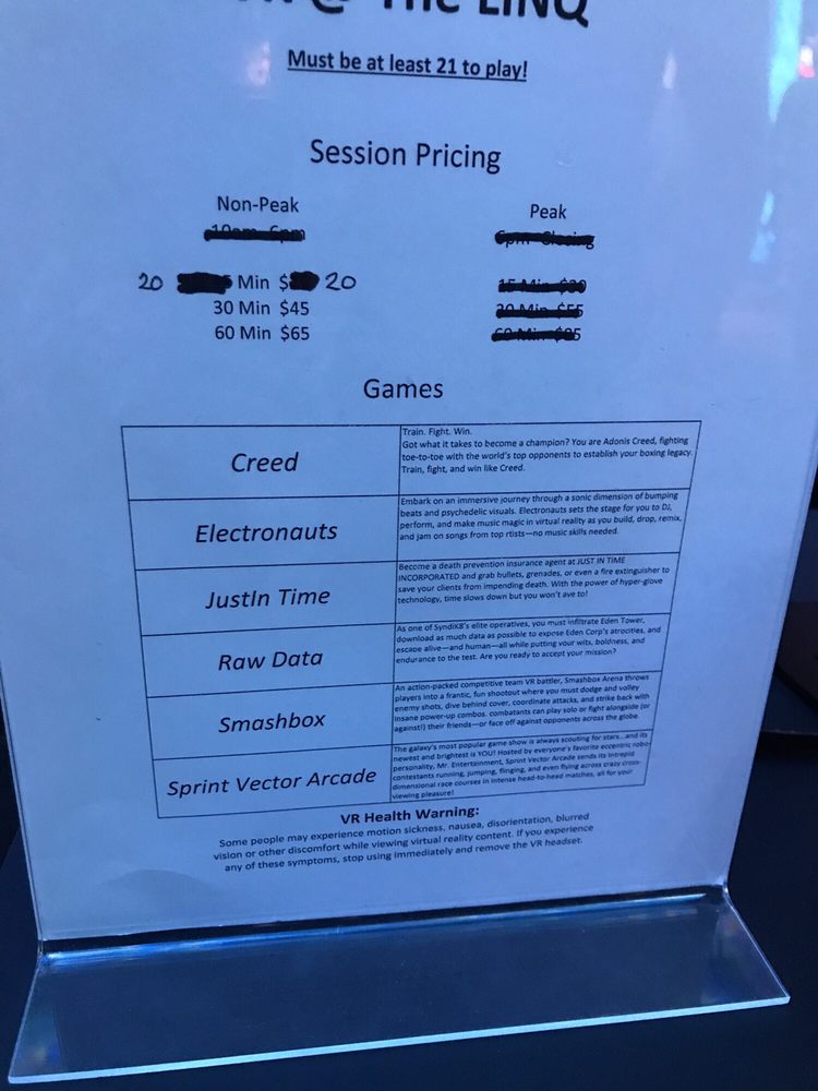 VR THE LINQ Updated September 2024 3535 S Las Vegas Blvd, Las