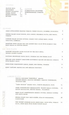 Menu photo 7 B Restaurant & Bar San Francisco, CA