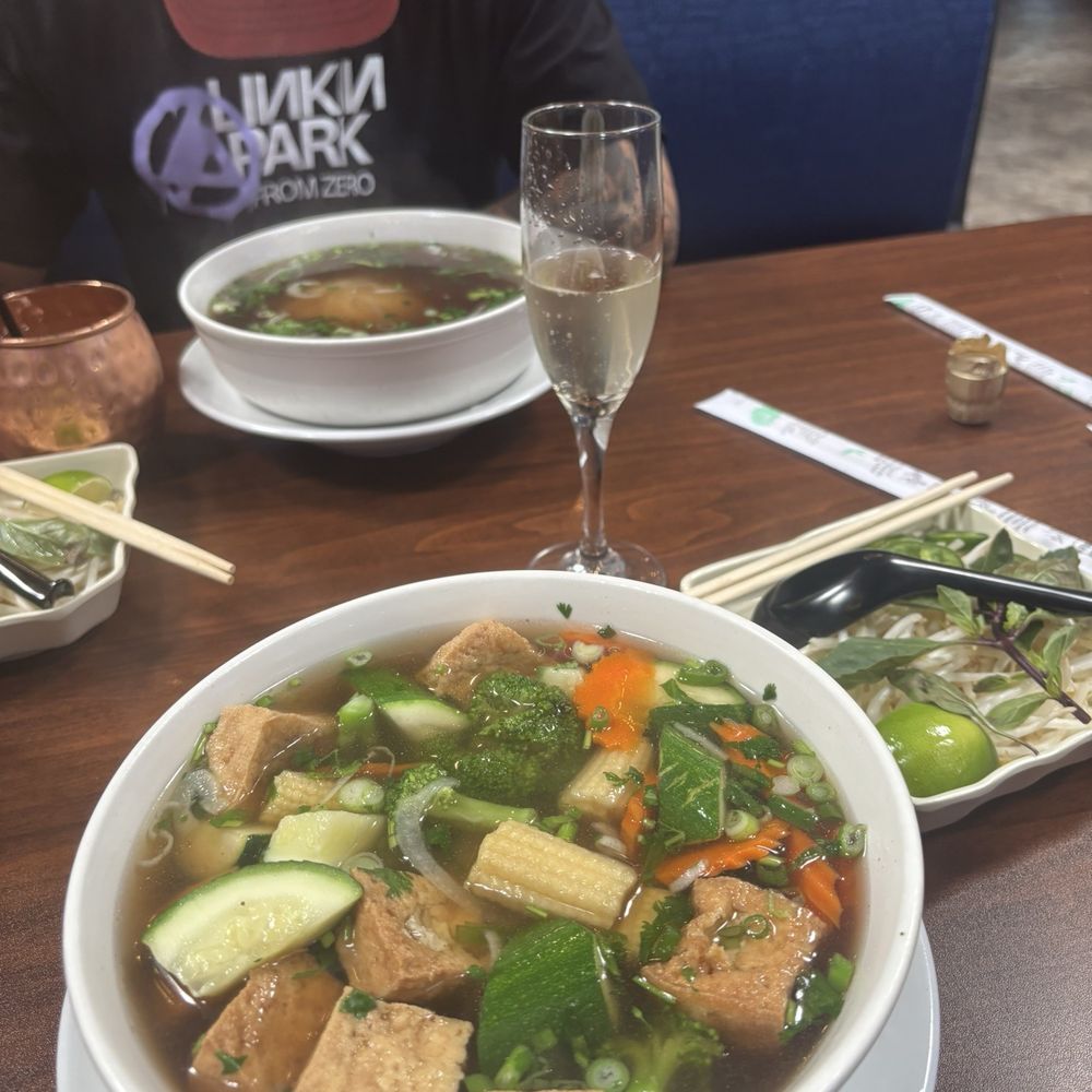 Pho Nation - 12. Vegetarian Pho Tofu & Mixed Veggies Soup Brut bubbly - Vietnamese Near Me - Alameda, California Pho Nation - 12. Vegetarian Pho Tofu & Mixed Veggies Soup Brut bubbly - Vietnamese Near Me - Alameda, California
