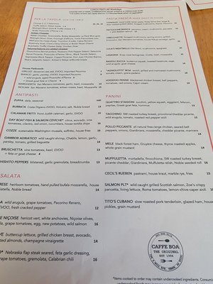 Menu photo 6 The Original Caffe Boa Tempe, AZ