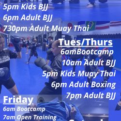 Carlson Gracie - Current class schedule