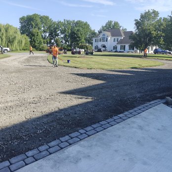 Levi’s Paving And Contracting - Prepping the driveway before the final coat - Masonry/Concrete Near Me - Easton, Pennsylvania