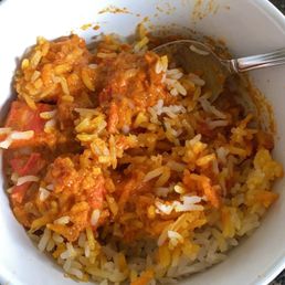 a bowl of rice and vegetables a bowl of rice and vegetables