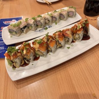 The Blue Fish Breckenridge - The rolls we ordered, both delicious! - Japanese Near Me - Breckenridge, Colorado The Blue Fish Breckenridge - The rolls we ordered, both delicious! - Japanese Near Me - Breckenridge, Colorado