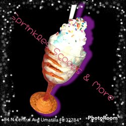 Sprinkles Scoops & More - Our New Homemade Birthday Cake Halloween Sundae