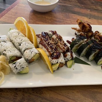 Fuku Asian Bistro - Salmon Avocado Roll, Eel roll, spider roll. - Asian Fusion Near Me - Cumming, Georgia Fuku Asian Bistro - Salmon Avocado Roll, Eel roll, spider roll. - Asian Fusion Near Me - Cumming, Georgia