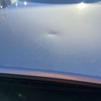 Smitty's Auto Body - Dent on top of intake on hood - Body Shops Near Me - Auburn, California Smitty's Auto Body - Dent on top of intake on hood - Body Shops Near Me - Auburn, California