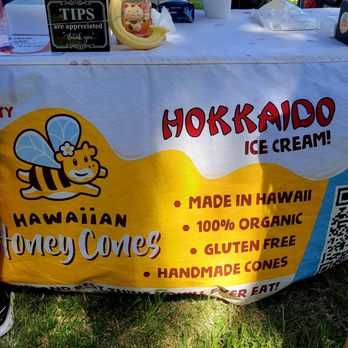 Kapiolani Park - Had to try this hokkaido ice cream. Honey Cones handmade we got the UBE & Vanilla. - Parks Near Me - Honolulu, Hawaii Kapiolani Park - Had to try this hokkaido ice cream. Honey Cones handmade we got the UBE & Vanilla. - Parks Near Me - Honolulu, Hawaii