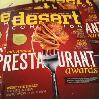 Desert Companion - 16th Annual Restaurant Awards issue. - Print Media Near Me - Las Vegas, Nevada Desert Companion - 16th Annual Restaurant Awards issue. - Print Media Near Me - Las Vegas, Nevada