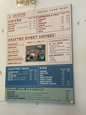 Menu photo 2 Ascend Coffee Roasters Carlsbad, CA