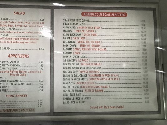 Menu photo 7 Acapulco Restaurant Brooklyn, NY