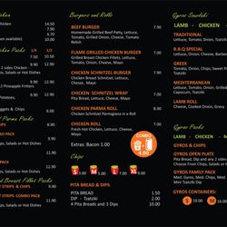 Carrum Station Charcoal Chicken & Souvlaki - The menu