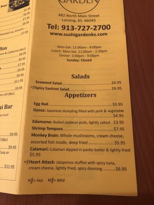 Menu photo 6 Sushi Garden Lansing, KS