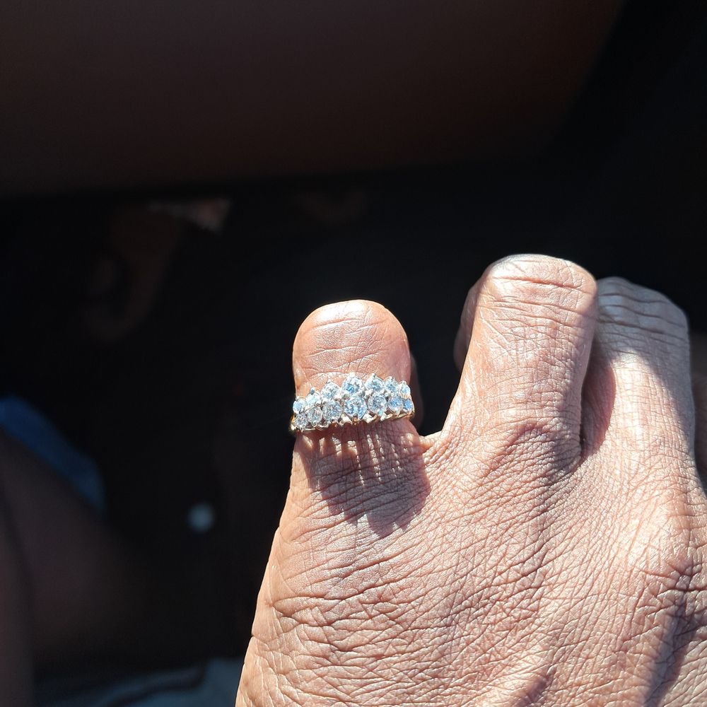 Kevin Jewelers - The ring that was resold that had an Engraving that was scratched off that made the band thinner and part of the engraving was still there - Jewelry Near Me - Montclair, California Kevin Jewelers - The ring that was resold that had an Engraving that was scratched off that made the band thinner and part of the engraving was still there - Jewelry Near Me - Montclair, California