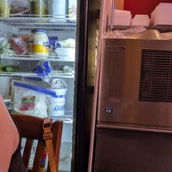 Chilinn - The fridge next to our table.