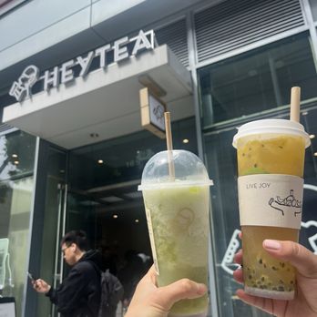 Heytea - Green Grape Boom and Passion Fruit Blast - Bubble Tea Near Me - San Francisco, California Heytea - Green Grape Boom and Passion Fruit Blast - Bubble Tea Near Me - San Francisco, California