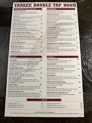 Menu photo 1 Yankee Doodle Tap Room Princeton, NJ Menu photo 1 Yankee Doodle Tap Room Princeton, NJ