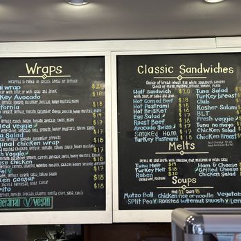 Judi's Deli - Wraps and sandwich menu. Note there are vegan and vegetarian options. - Delis Near Me - Beverly Hills, California